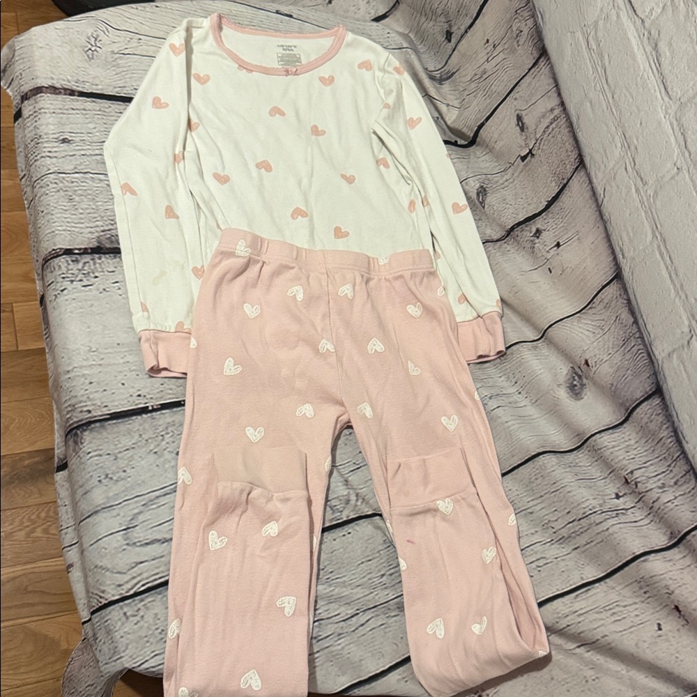 6 Pc Girls bundle Jeans, top. PJ, flannel dress-pinks, purple, leopard - Picture 6 of 11